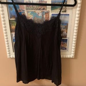 Black lace tank top